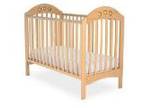 Playbead Cot (Natural),  Beech cot 1 handed drop-side....