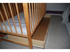 Cot with Drawer,  3 Positions + Curtain Holder