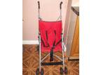 STROLLER PUSHCHAIR,  ,  Good condition red with black out....