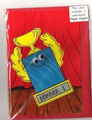 Unique FINGER PUPPET Birthday Card - Free postage